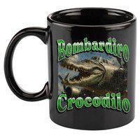Bombadiro Crocodilo Funny Italian Brainrot Meme Graphic 11oz C Handle Ceramic Mug