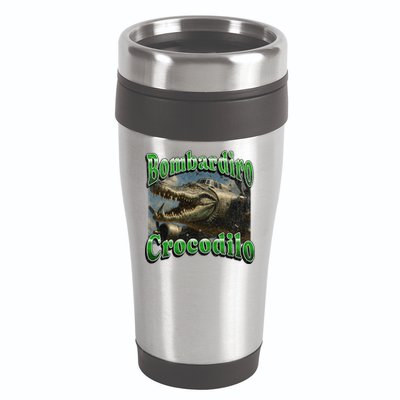 Bombadiro Crocodilo Funny Italian Brainrot Meme Graphic 16oz Travel Tumbler