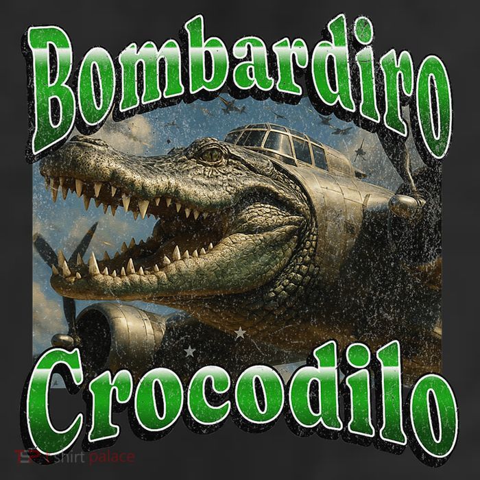 Bombadiro Crocodilo Funny Italian Brainrot Meme Graphic 25L Jumbo Tote