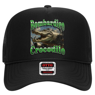 Bombadiro Crocodilo Funny Italian Brainrot Meme Graphic Trucker Hat