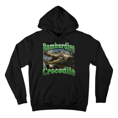 Bombadiro Crocodilo Funny Italian Brainrot Meme Graphic Tall Hoodie