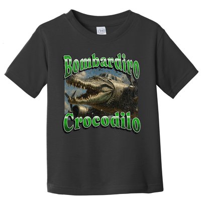 Bombadiro Crocodilo Funny Italian Brainrot Meme Graphic Toddler T-Shirt