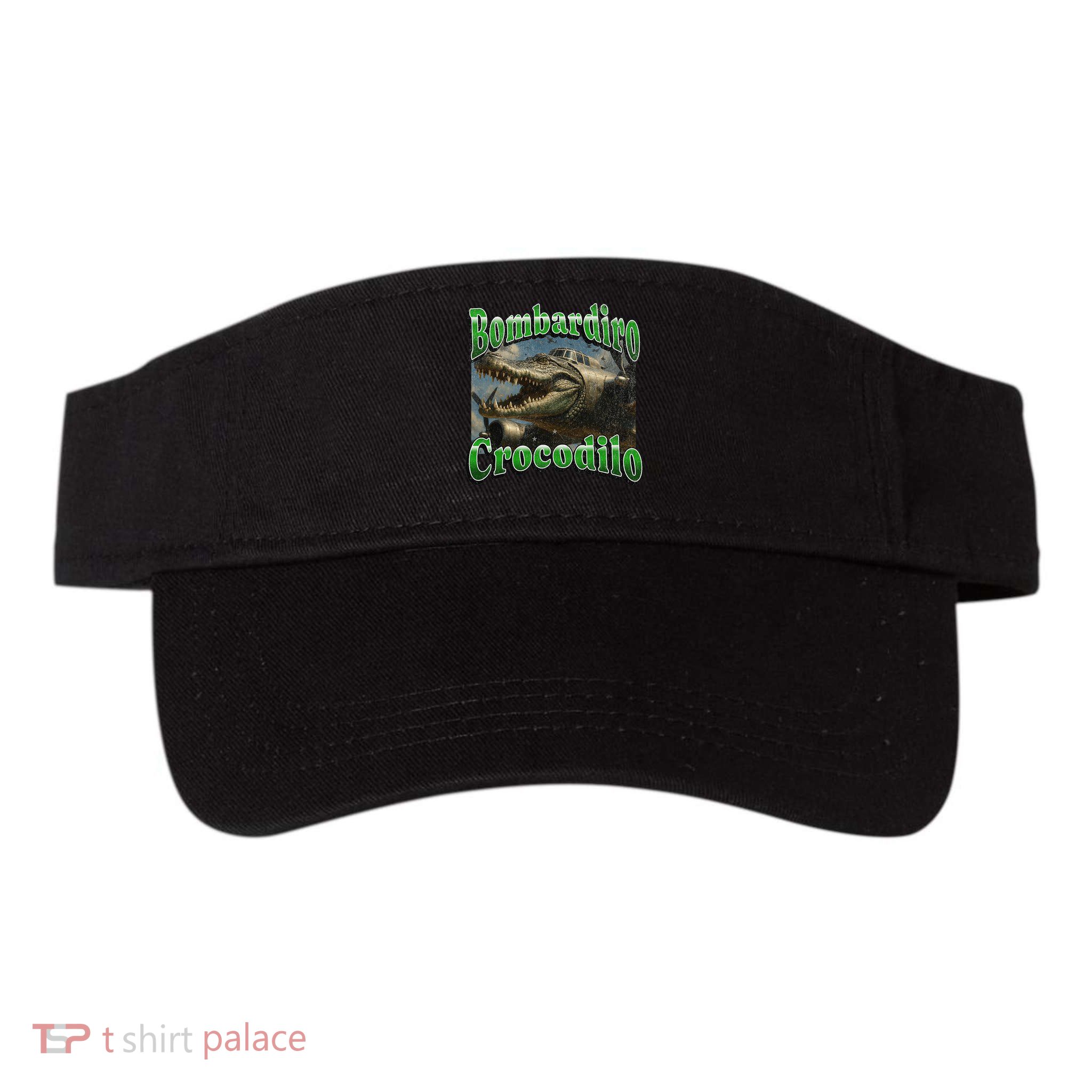 Bombadiro Crocodilo Funny Italian Brainrot Meme Graphic Visor