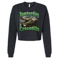 Bombadiro Crocodilo Funny Italian Brainrot Meme Graphic Cropped Pullover Crew