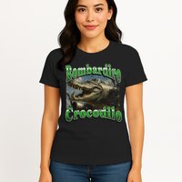 Bombadiro Crocodilo Funny Italian Brainrot Meme Graphic Womens T-Shirt