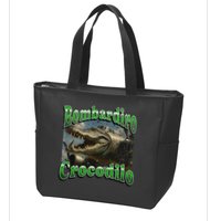 Bombadiro Crocodilo Funny Italian Brainrot Meme Graphic Zip Tote Bag