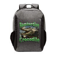 Bombadiro Crocodilo Funny Italian Brainrot Meme Graphic Vector Backpack