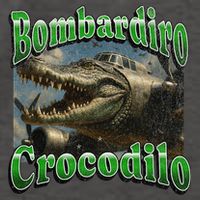 Bombadiro Crocodilo Funny Italian Brainrot Meme Graphic Vector Backpack