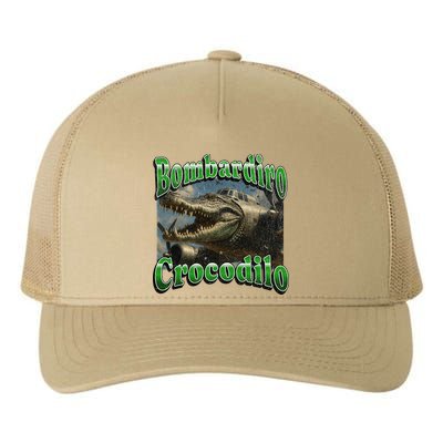 Bombadiro Crocodilo Funny Italian Brainrot Meme Graphic Yupoong Adult 5-Panel Trucker Hat