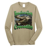Bombadiro Crocodilo Funny Italian Brainrot Meme Graphic Long Sleeve Shirt