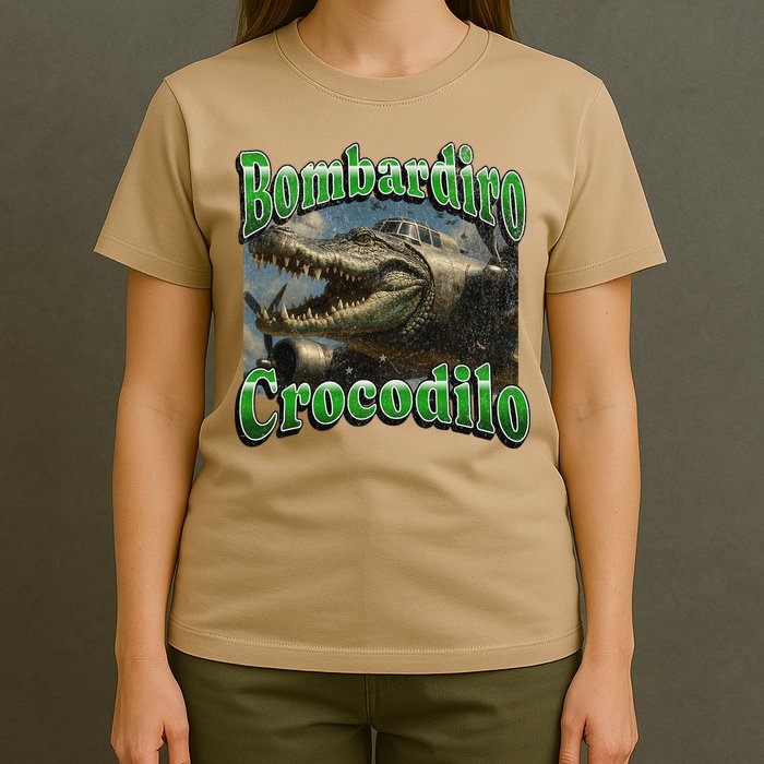 Bombadiro Crocodilo Funny Italian Brainrot Meme Graphic T-Shirt