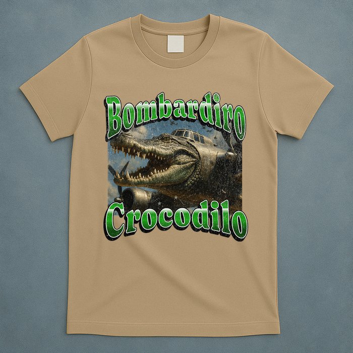 Bombadiro Crocodilo Funny Italian Brainrot Meme Graphic T-Shirt