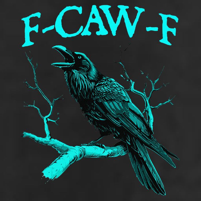 Black Crow F-Caw-F Funny Black Bird Adult Drive Performance Visor