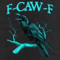 Black Crow F-Caw-F Funny Black Bird 25L Jumbo Tote