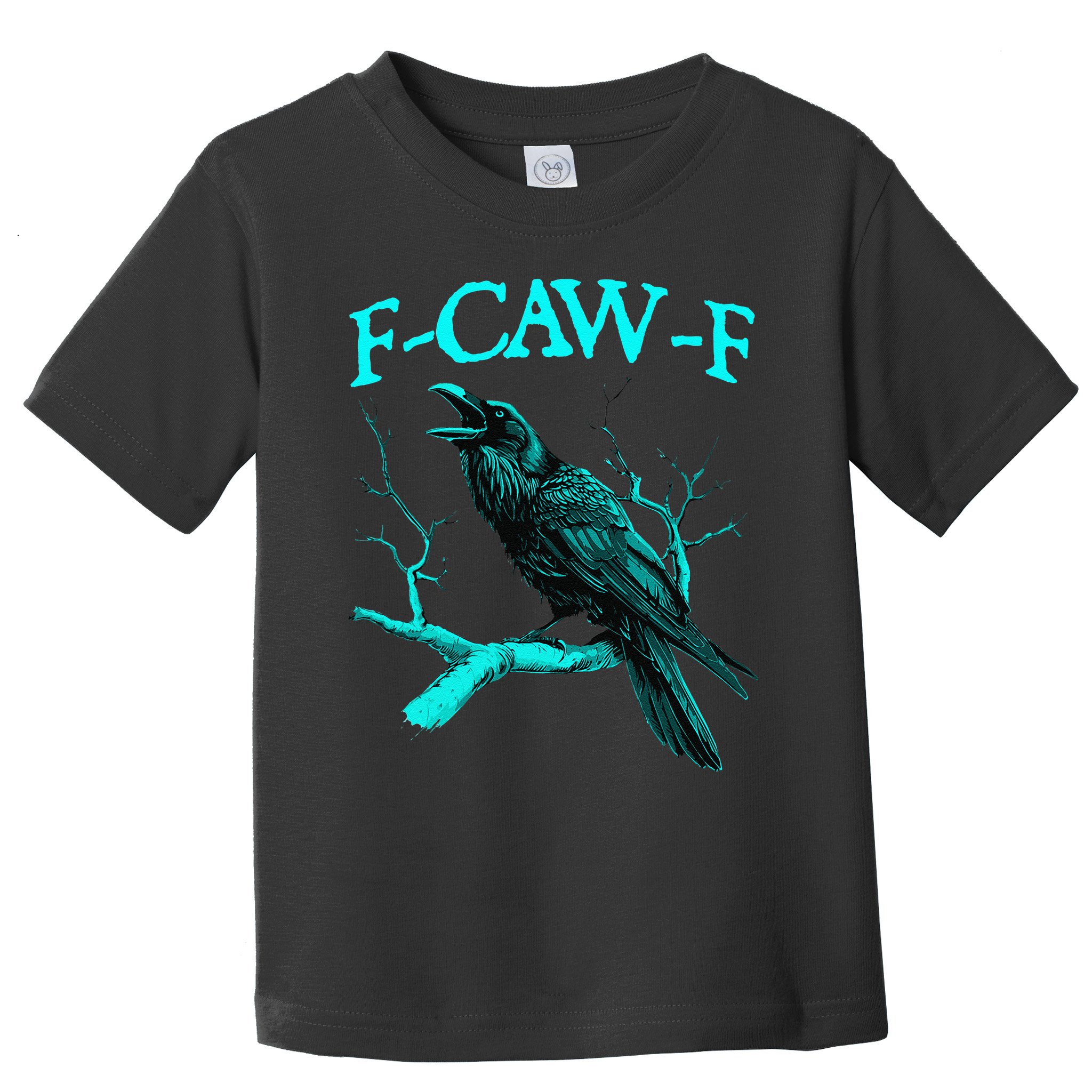 Black Crow F-Caw-F Funny Black Bird Toddler T-Shirt