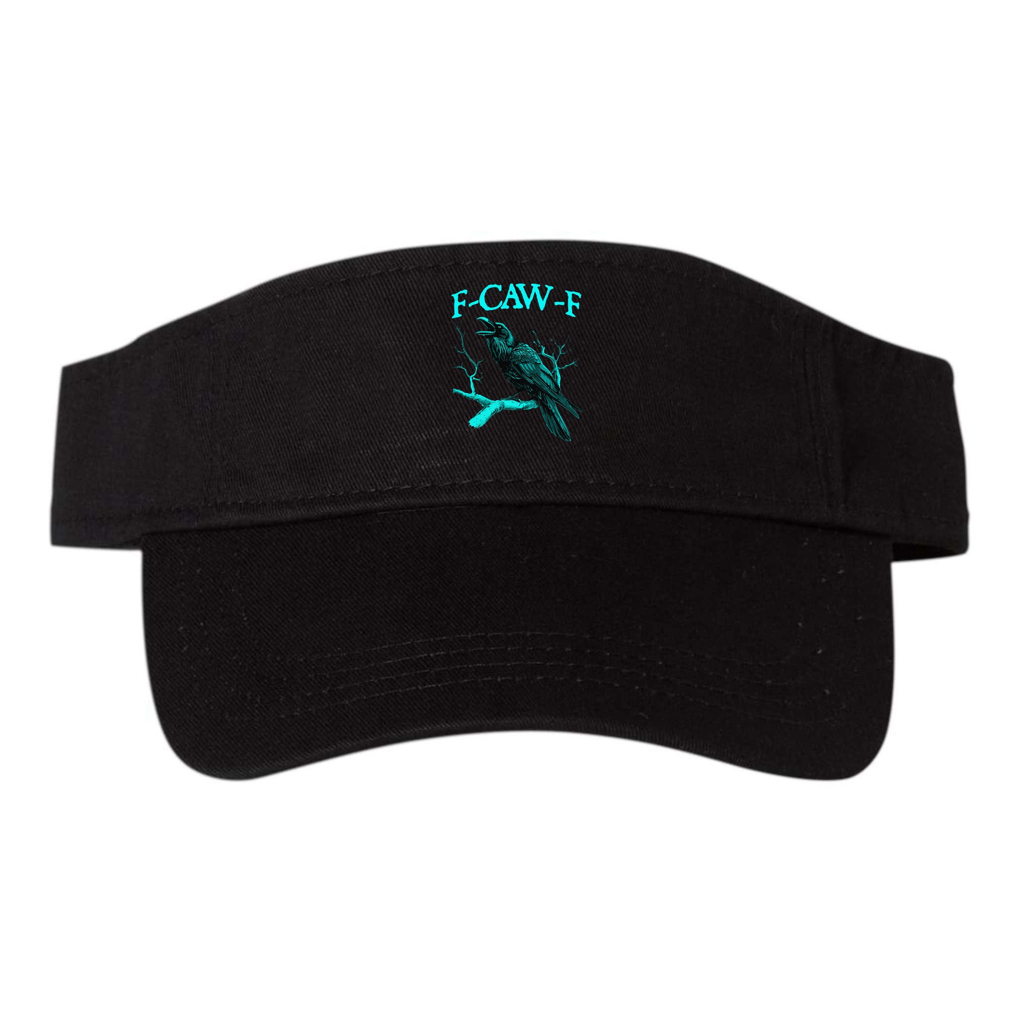 Black Crow F-Caw-F Funny Black Bird Visor