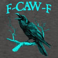 Black Crow F-Caw-F Funny Black Bird Vector Backpack