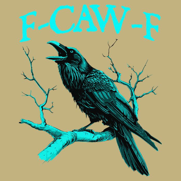 Black Crow F-Caw-F Funny Black Bird Performance Shirt
