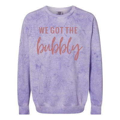 Bubbly Celebration For Bachelorette Party Colorblast Crewneck Sweatshirt