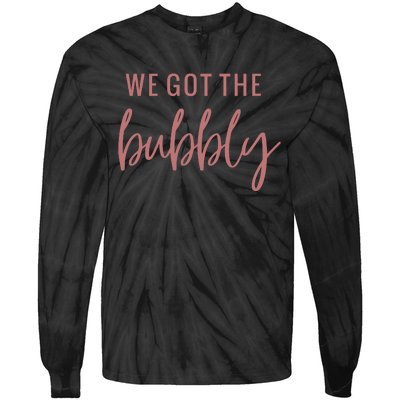 Bubbly Celebration For Bachelorette Party Tie-Dye Long Sleeve Shirt