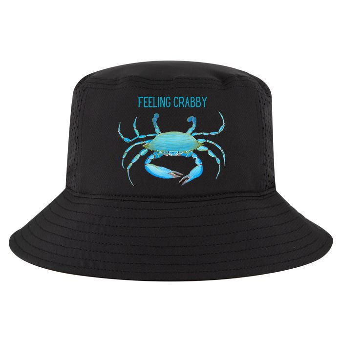 Blue Crab Feeling Crabby Ocean Life Cool Comfort Performance Bucket Hat
