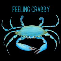 Blue Crab Feeling Crabby Ocean Life Cooling Performance Crew T-Shirt