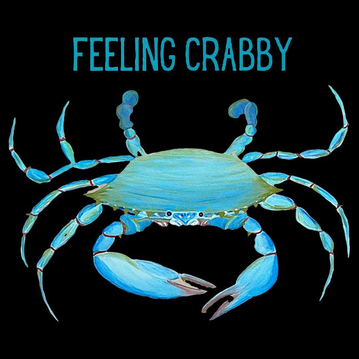 Blue Crab Feeling Crabby Ocean Life Cooling Performance Crew T-Shirt