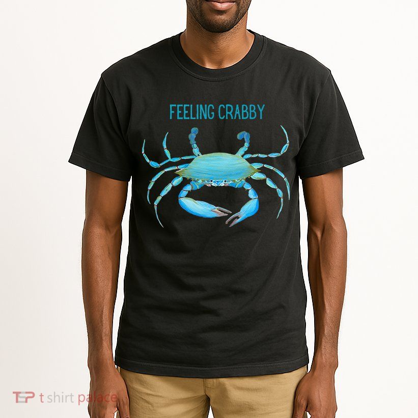 Blue Crab Feeling Crabby Ocean Life Tall T-Shirt