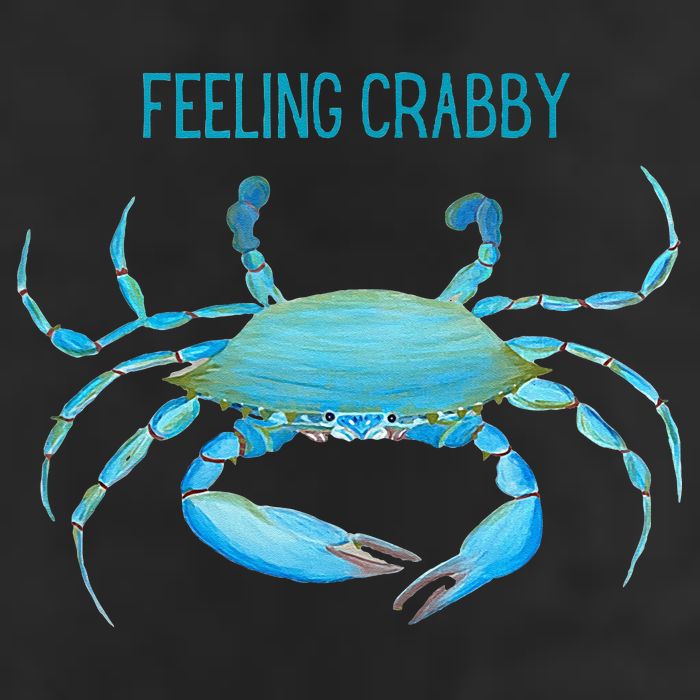 Blue Crab Feeling Crabby Ocean Life Adult Drive Performance Visor