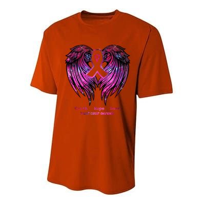 Breast Cancer Faith Hope Love Wings Great Gift Awareness (Back) Funny Gift Performance Sprint T-Shirt