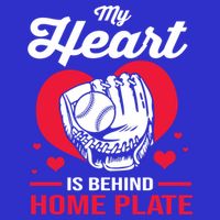 Baseball Catcher For Mom My Heart Is Behind Home Plate Funny Gift Toddler Hoodie