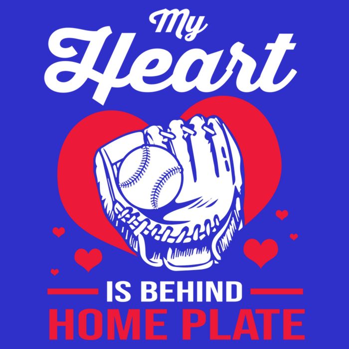 Baseball Catcher For Mom My Heart Is Behind Home Plate Funny Gift Toddler Hoodie