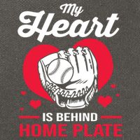 Baseball Catcher For Mom My Heart Is Behind Home Plate Funny Gift Cotton Canvas Backpack