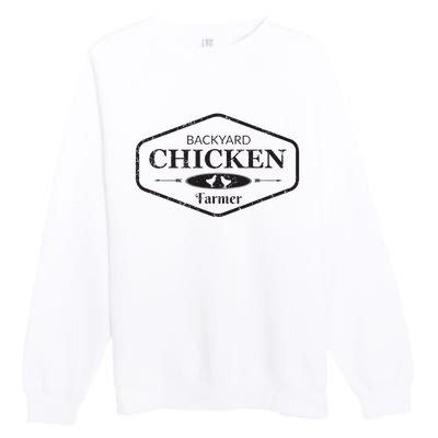 Backyard Chicken Farmer Chicken Lover Cute Premium Crewneck Sweatshirt