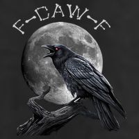 Black Crow, F-Caw-F Funny Black Bird Moon Bird Saying  Cool Comfort Performance Bucket Hat