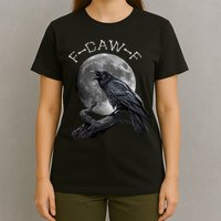 Black Crow, F-Caw-F Funny Black Bird Moon Bird Saying  T-Shirt