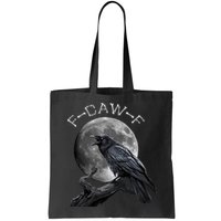 Black Crow, F-Caw-F Funny Black Bird Moon Bird Saying  Bag