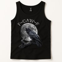 Black Crow, F-Caw-F Funny Black Bird Moon Bird Saying  Tank Top
