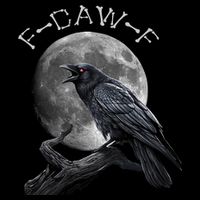 Black Crow, F-Caw-F Funny Black Bird Moon Bird Saying  Toddler T-Shirt