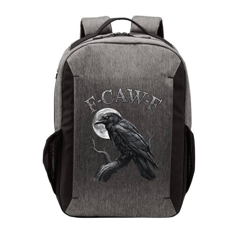 Black Crow, F-Caw-F Funny Black Bird Moon Gothic Adult Humor Vector Backpack