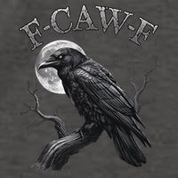 Black Crow, F-Caw-F Funny Black Bird Moon Gothic Adult Humor Vector Backpack