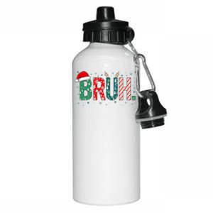 Bruh Christmas For Him Her Mom Dad Brother Sister Teenager Aluminum Water Bottle