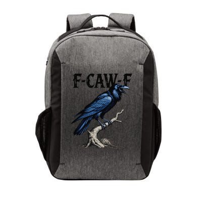 Black Crow F-Caw-F Funny Black Bird Vector Backpack