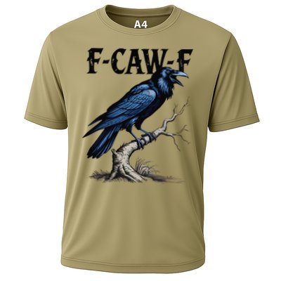 Black Crow F-Caw-F Funny Black Bird Performance Shirt