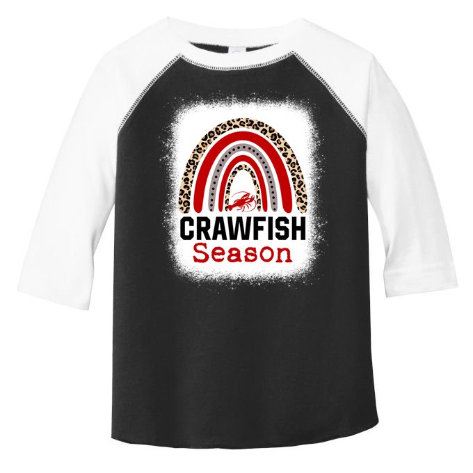 Bleached Craw Fish Season Leopard Crawfish Boil Lobster Great Gift Toddler Fine Jersey T-Shirt