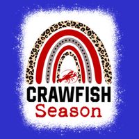 Bleached Craw Fish Season Leopard Crawfish Boil Lobster Great Gift Womens T-Shirt