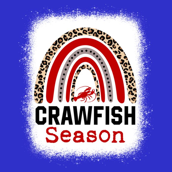Bleached Craw Fish Season Leopard Crawfish Boil Lobster Great Gift Womens T-Shirt