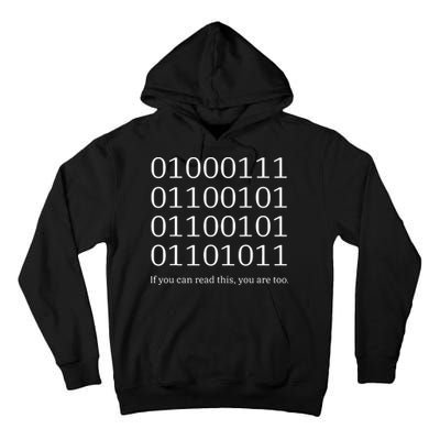 Binary Code Funny Computer Science Programmer Coding Tall Hoodie