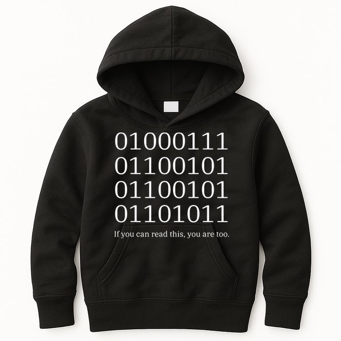 Binary Code Funny Computer Science Programmer Coding Kids Hoodie