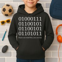 Binary Code Funny Computer Science Programmer Coding Kids Hoodie